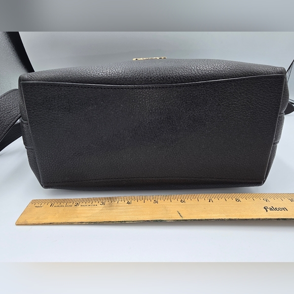 COACH C2818 Val Duffle Bag Purse Crossbody Black Pebbled Leather Gold Hardware - Picture 7 of 15